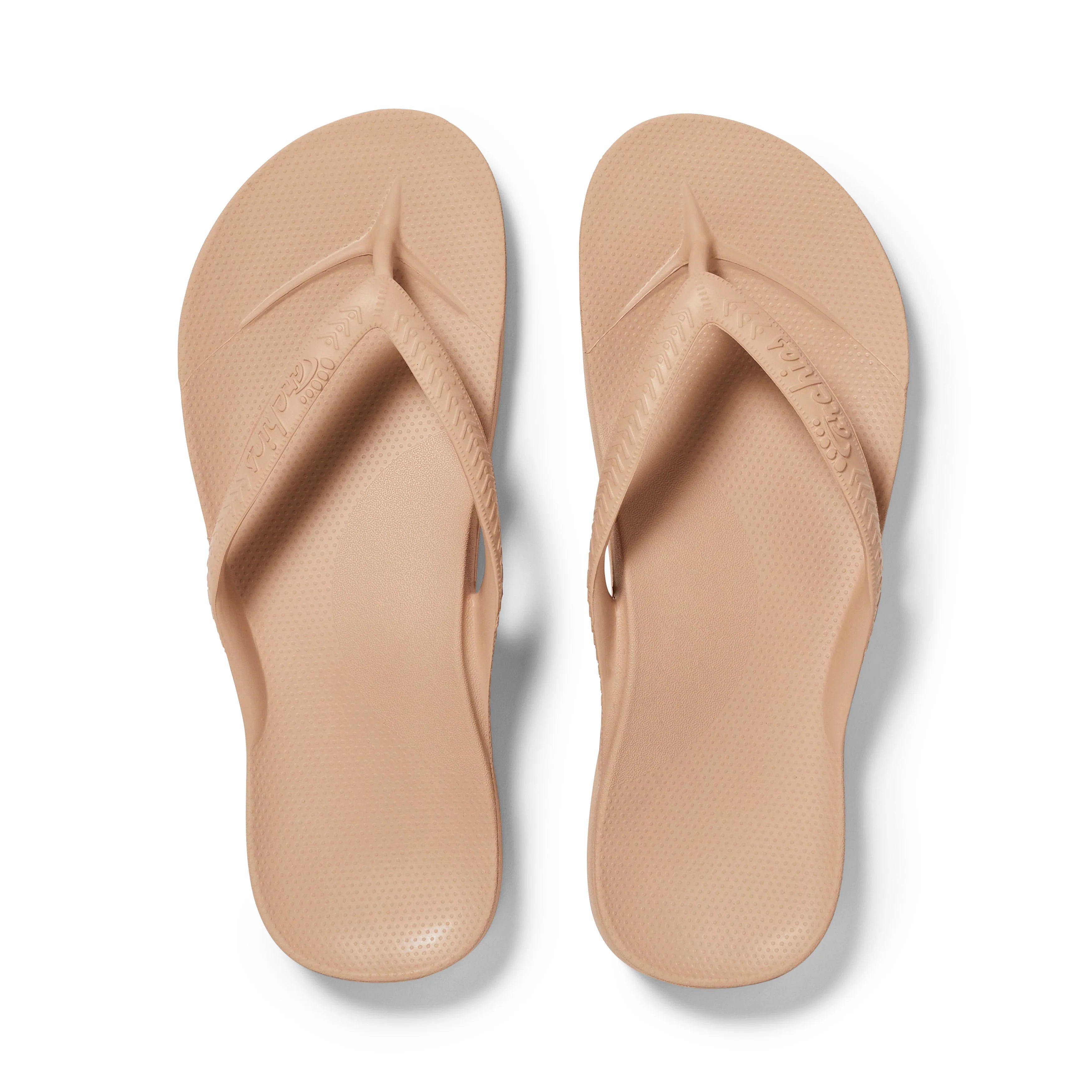 Arch Support Flip Flops - Classic - Tan 