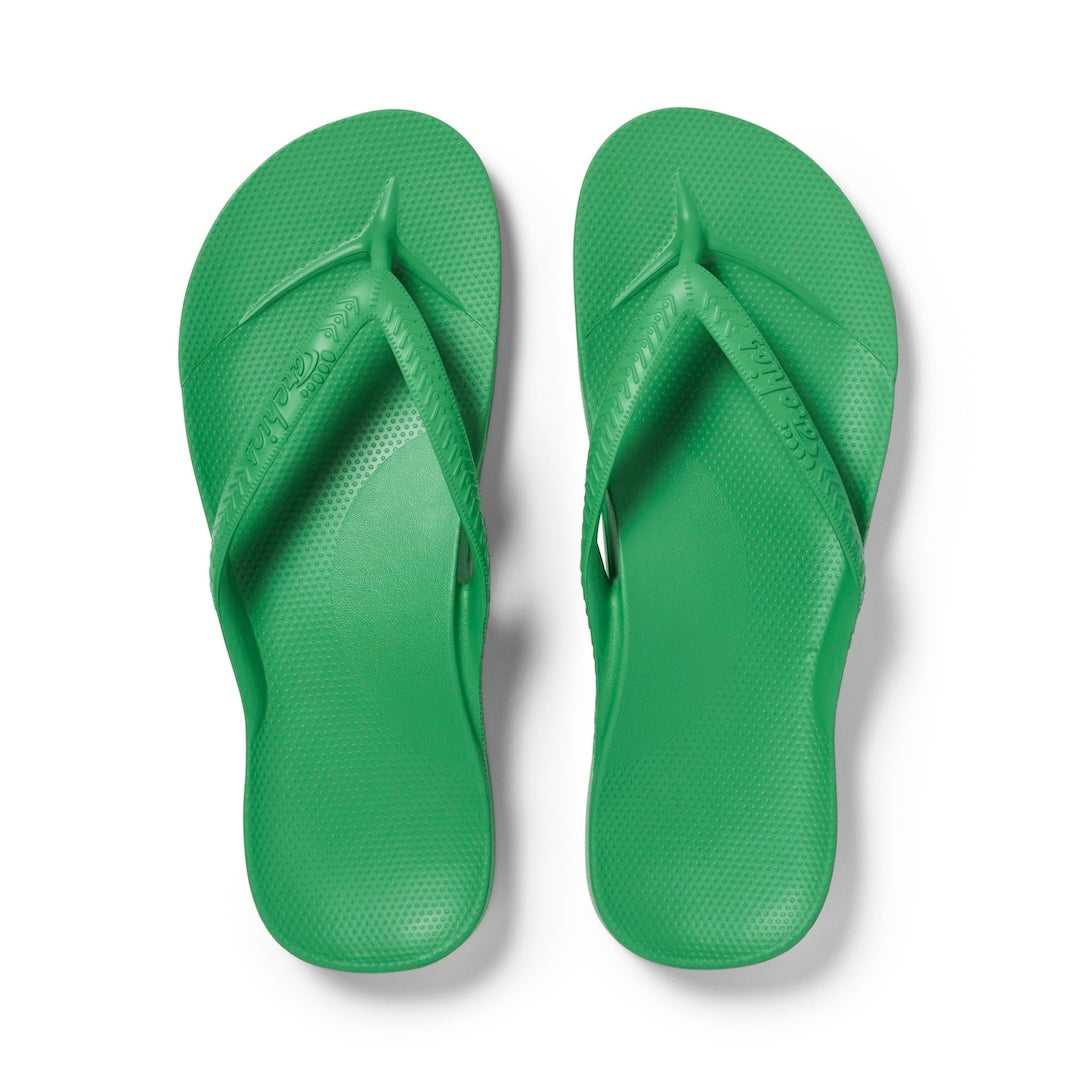 Arch Support Flip Flops - Classic - Kelly Green 